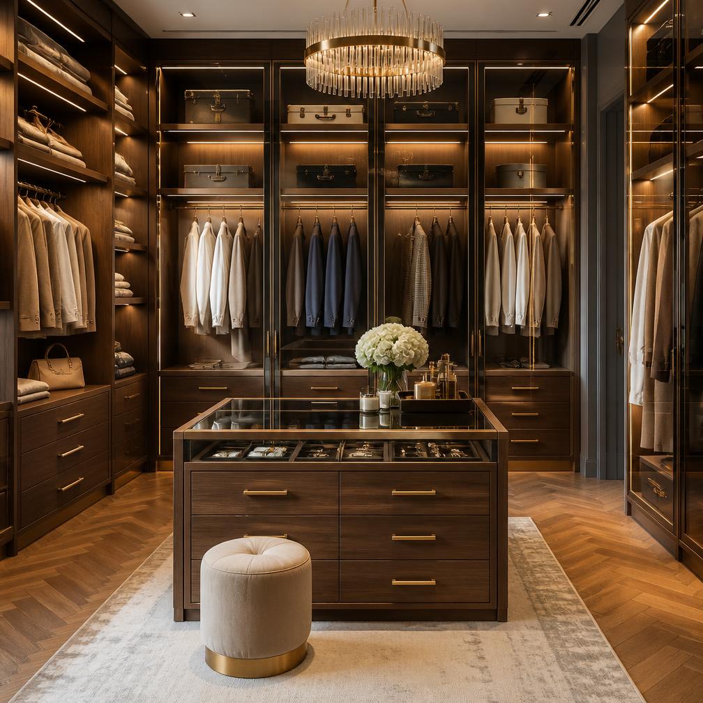 Custom walk-in closet